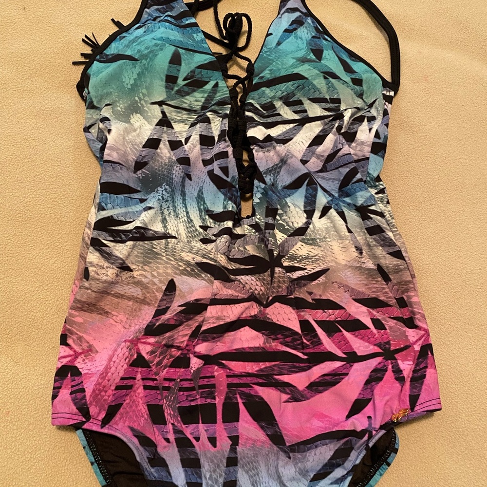 NWT Pily Q Congo Lace-up one piece size S